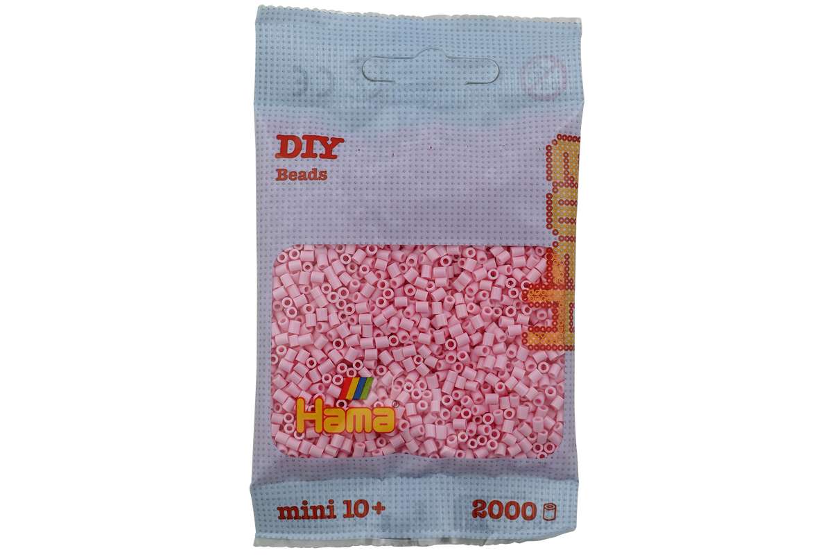 Hama mini perler 2000stk pastel rosa